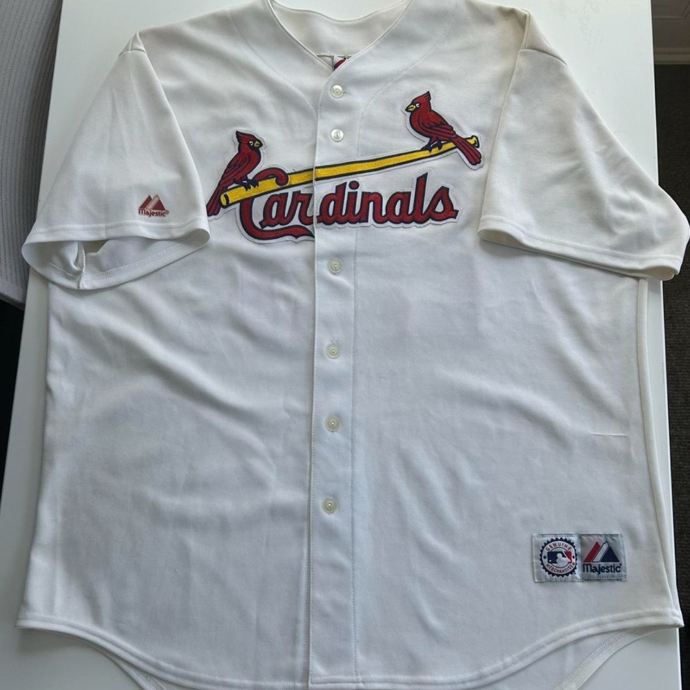 St. Louis Cardinals Baseball Jersey Men's Size 2X White